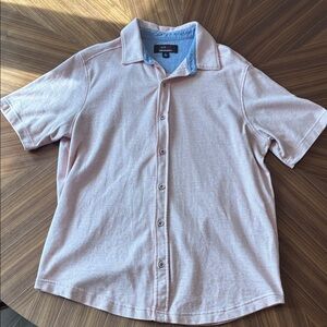 Johnston & Murphy Light Pink Casual Button Down Shirt